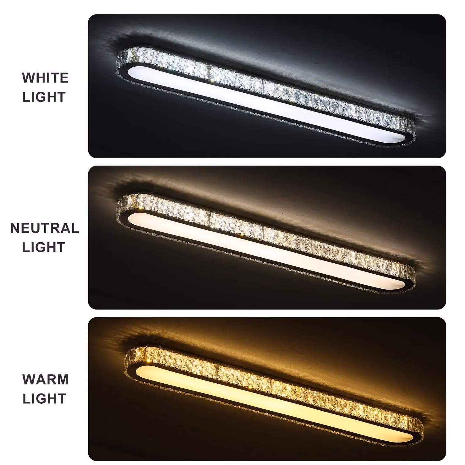 Garwarm Modern Luxury LED Ceiling Lamp in White with Remote Control and Dimmable Function – 5