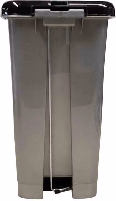 PAWNORA 10L Plastic Pedal Kitchen Waste Bin in Grey and Black