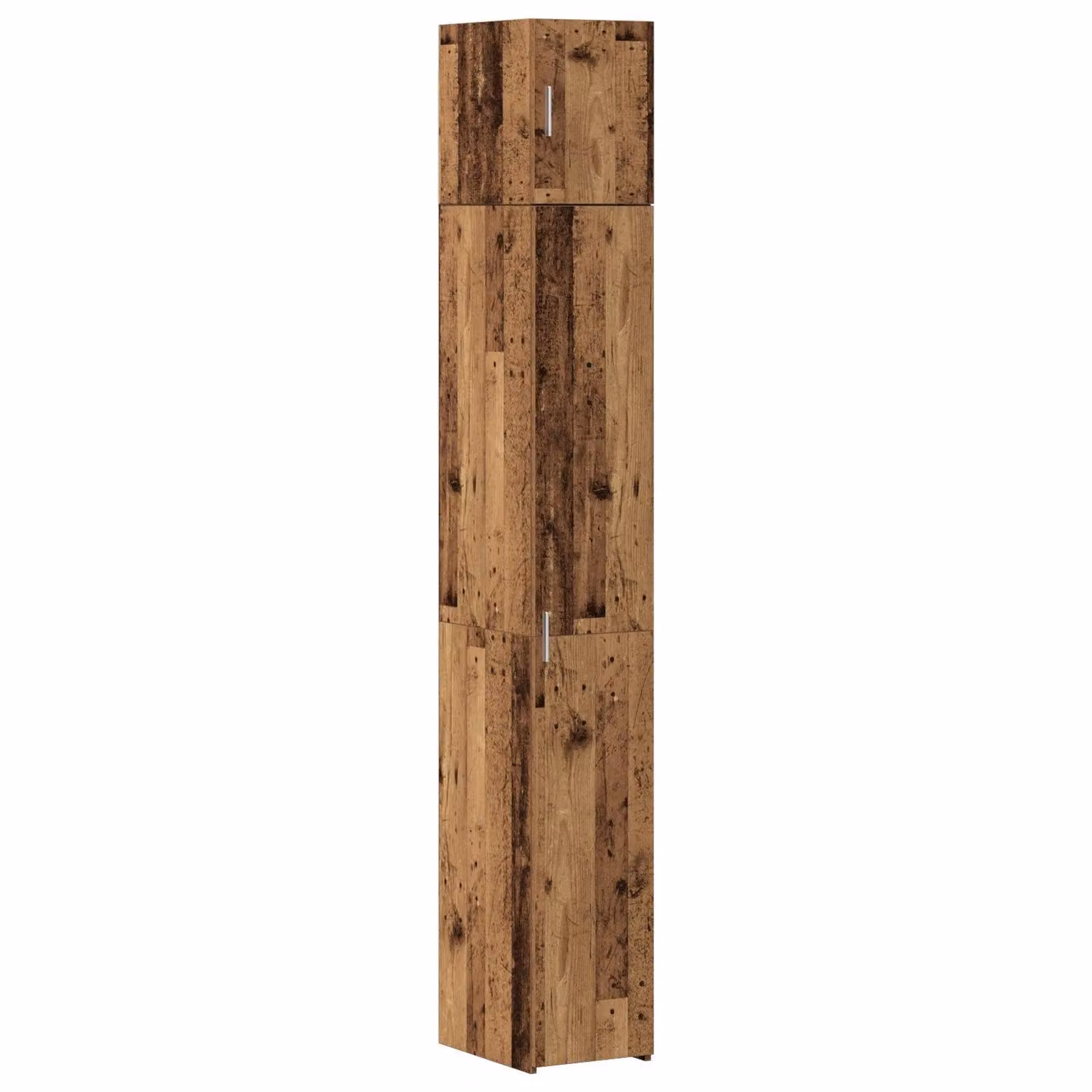 Berkfield Home Slim Storage Cabinet in Brown Old Wood, W/D/H: 30 x 22.5 x 225 cm – 2