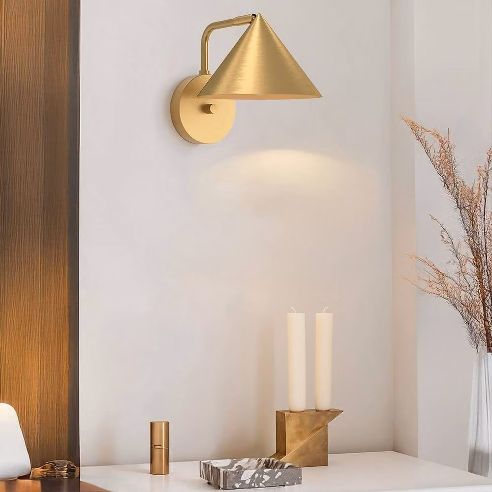 Netlighting Alora Mood Remyck Dome Wall Lamp in Brushed Gold with E27 Socket – 2