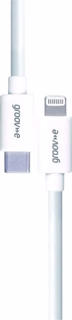 Groov-e Lightning to USB-C Charging Cable, White