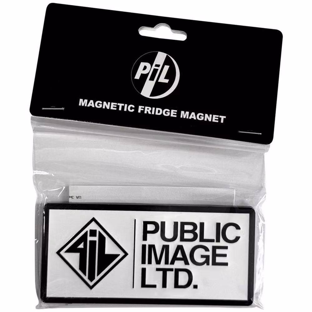 PIL (Public Image Ltd) Stacked Logo Adhesive Fridge Magnet in Black – 2