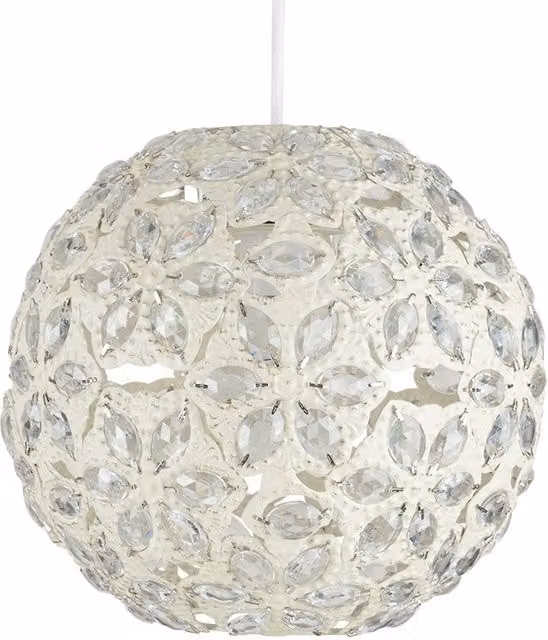 ValueLights Moroccan Sphere Ceiling Pendant Shade in Beige, Yellow and White