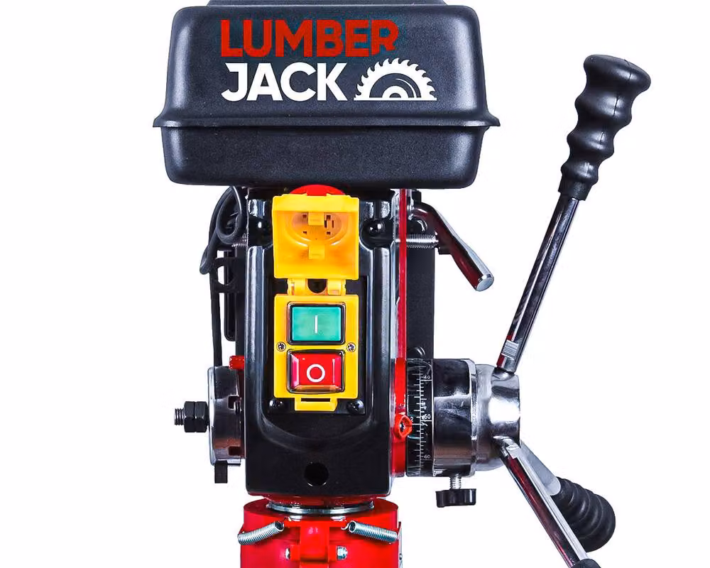 Lumberjack 20mm Professional Trade 12 Speed Floor Standing Pillar Drill Press in Red – 2
