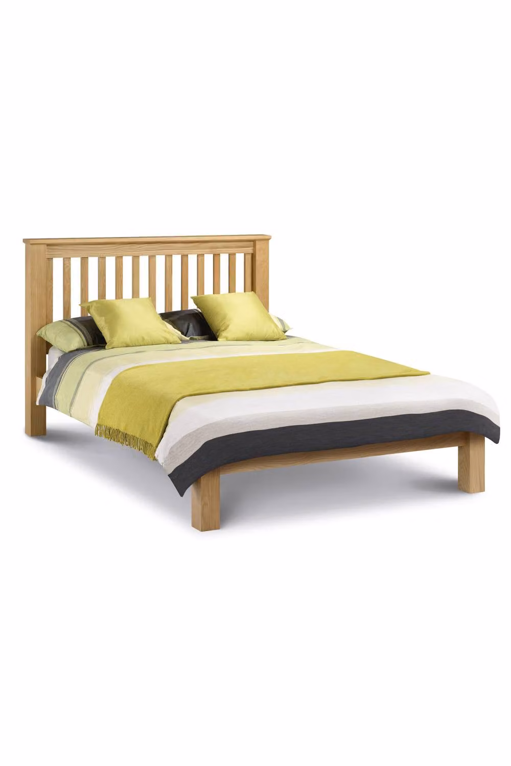 Julian Bowen Amsterdam Solid Oak Bed Frame in Natural Oak, 200 x 200 cm – 4