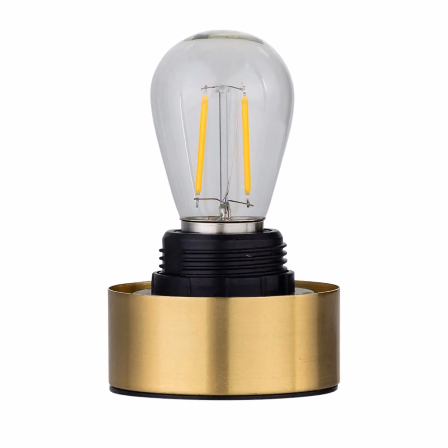 First Choice Lighting Porter Set of 2 Battery Operated Lamp Bases in Gold/Brass – 2