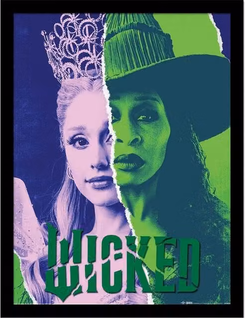 Wicked RIP Framed Multicolour Typography Paper Poster – 1