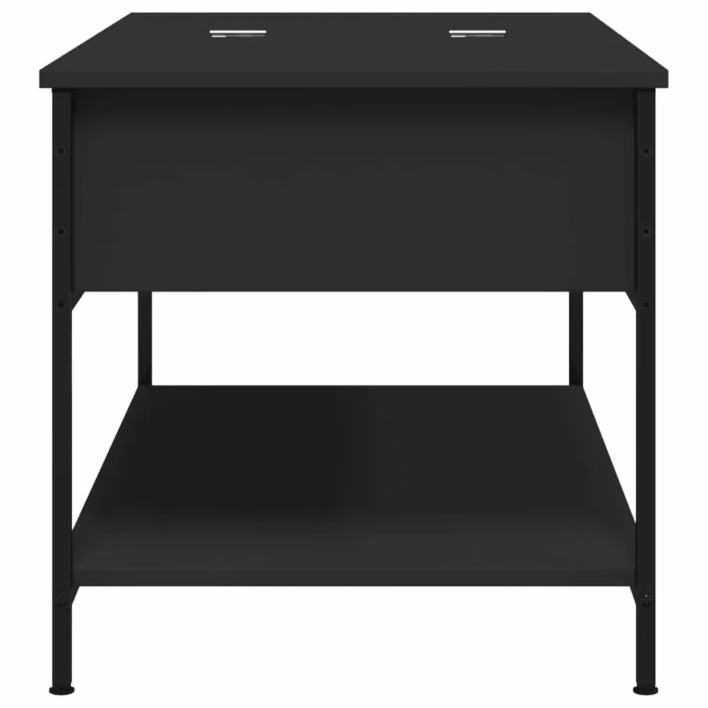 Berkfield Home Modern Black Rectangular Coffee Table with Lift Mechanism, W/D/H: 100 x 50 x 50 cm – 4