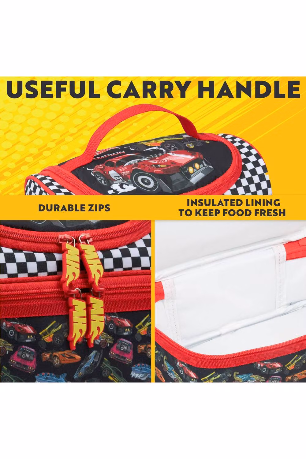 Get Trend Hot Wheels Insulated Multi-Compartment Lunch Bag in Multicolour – 9