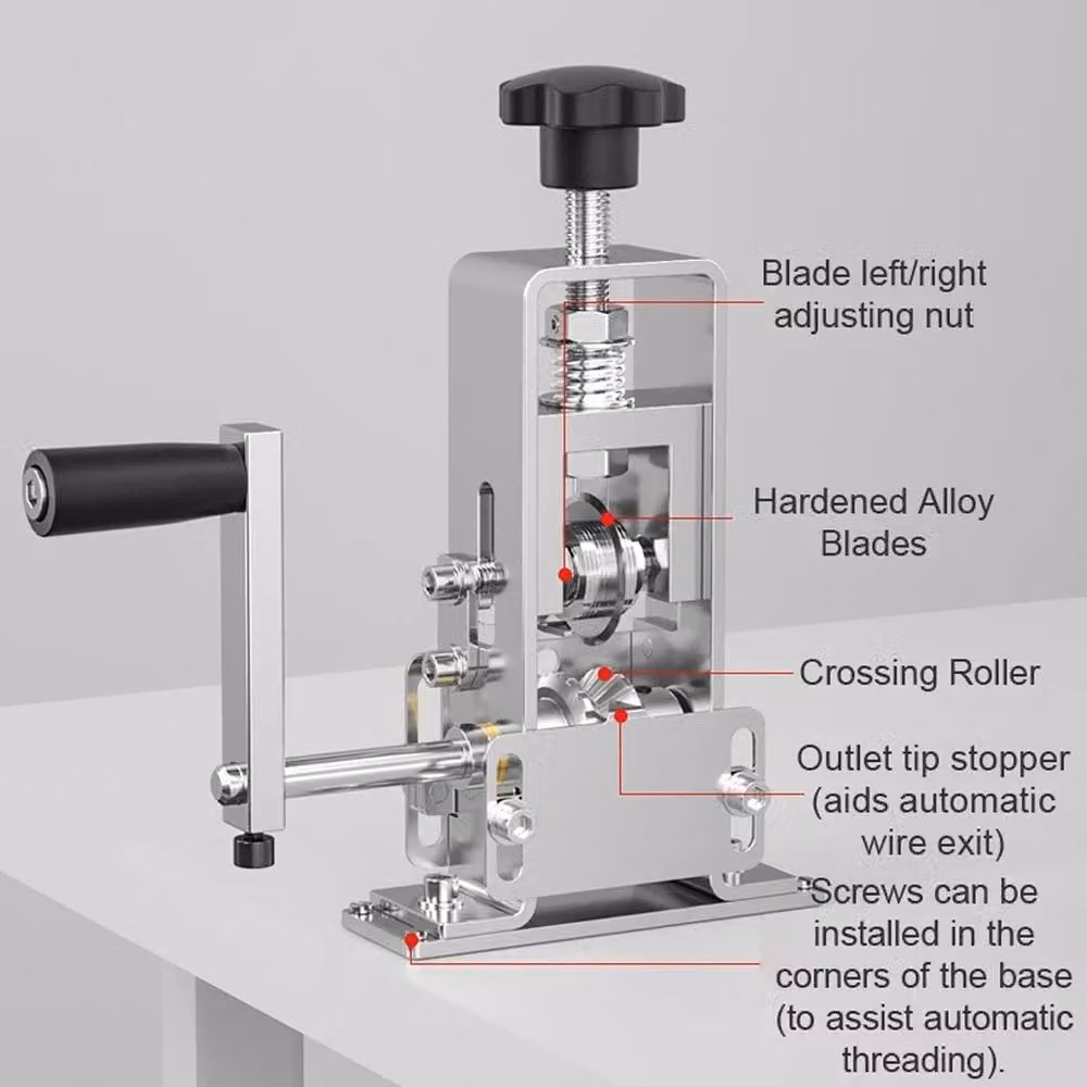 SPETLEK Manual Electric Wire Stripping Machine in Silver – 2
