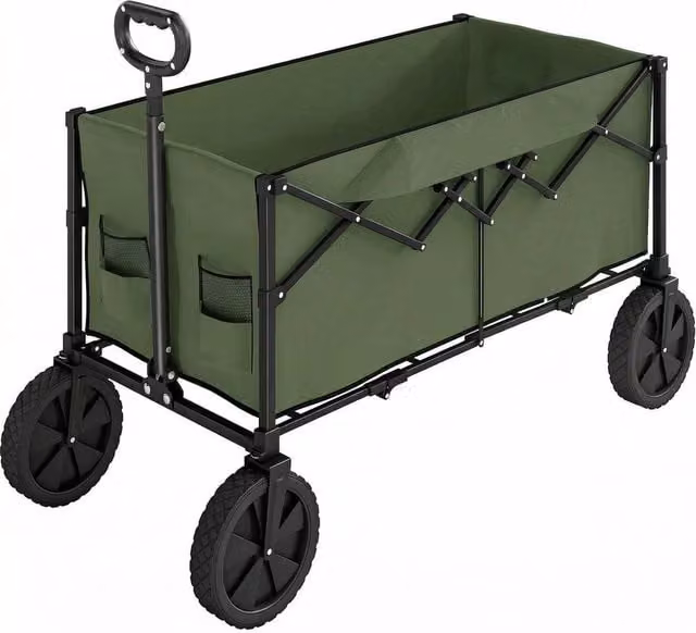 EONLION Foldable Festival Trolley, Green, 95L – 1