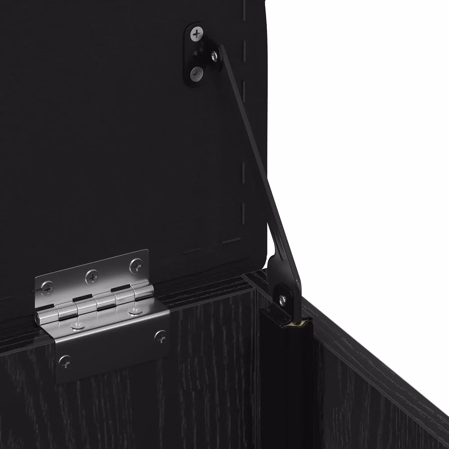 Berkfield Home Black Oak Storage Bench W/D/H: 40 x 40 x 45 cm – 5