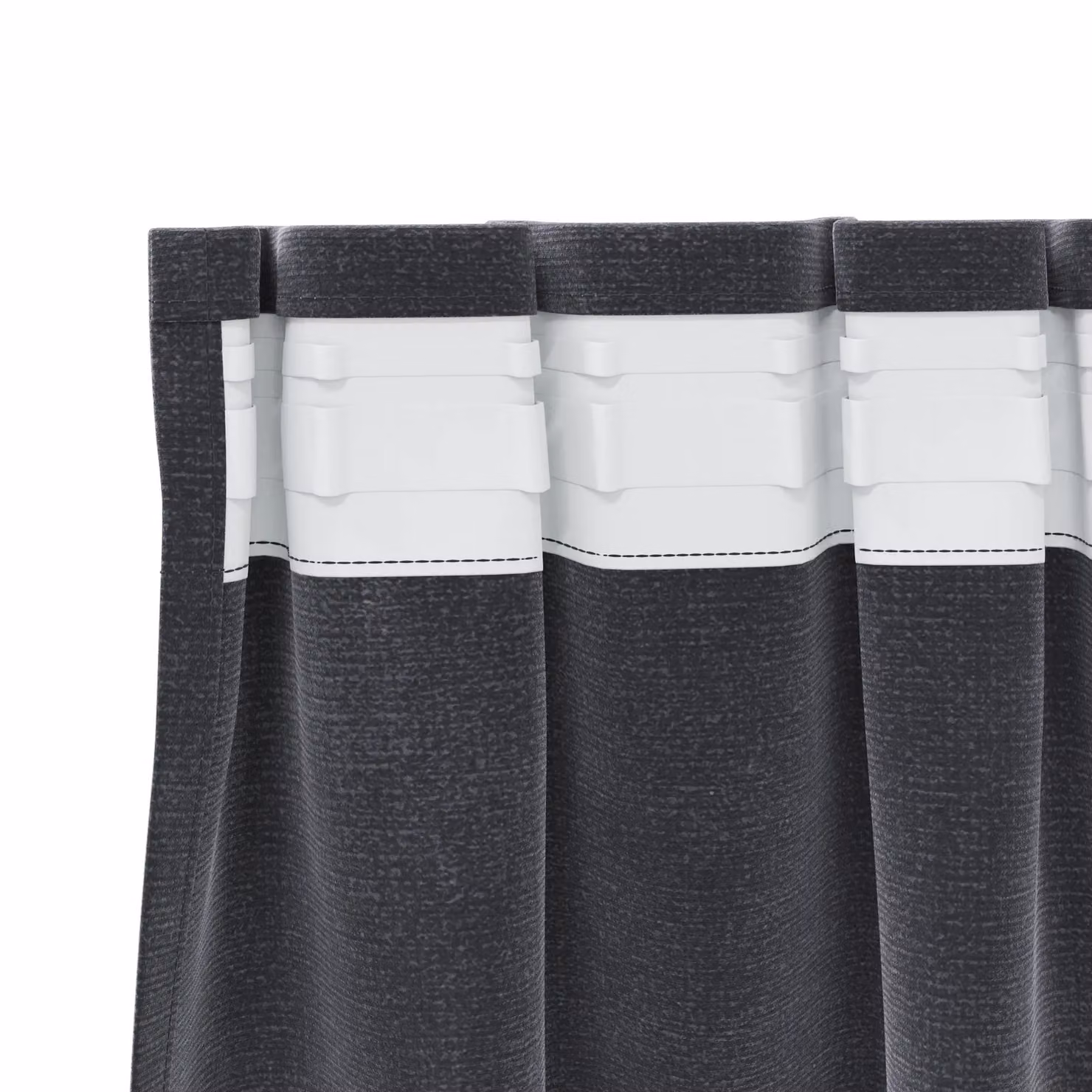Berkfield Home Dark Grey Velvet Blackout Curtains with Top Tape, 2 Pack – 4