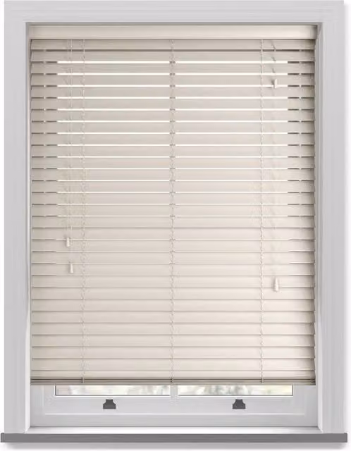 Terrys Made To Measure 50mm Wood Essence Wooden Venetian Blind in Beige
