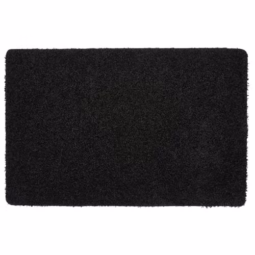 THE RUGS My Mat Washable Non-Slip Shaggy Plain Rectangular Rug in Black, W: 150 cm, D: 100 cm – 11