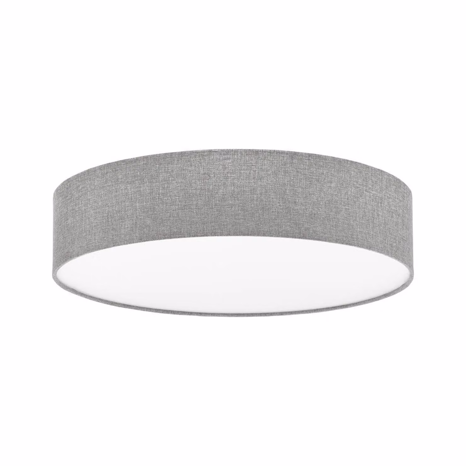 Eglo Pasteri Grey and White Fabric Round Ceiling Light – 2