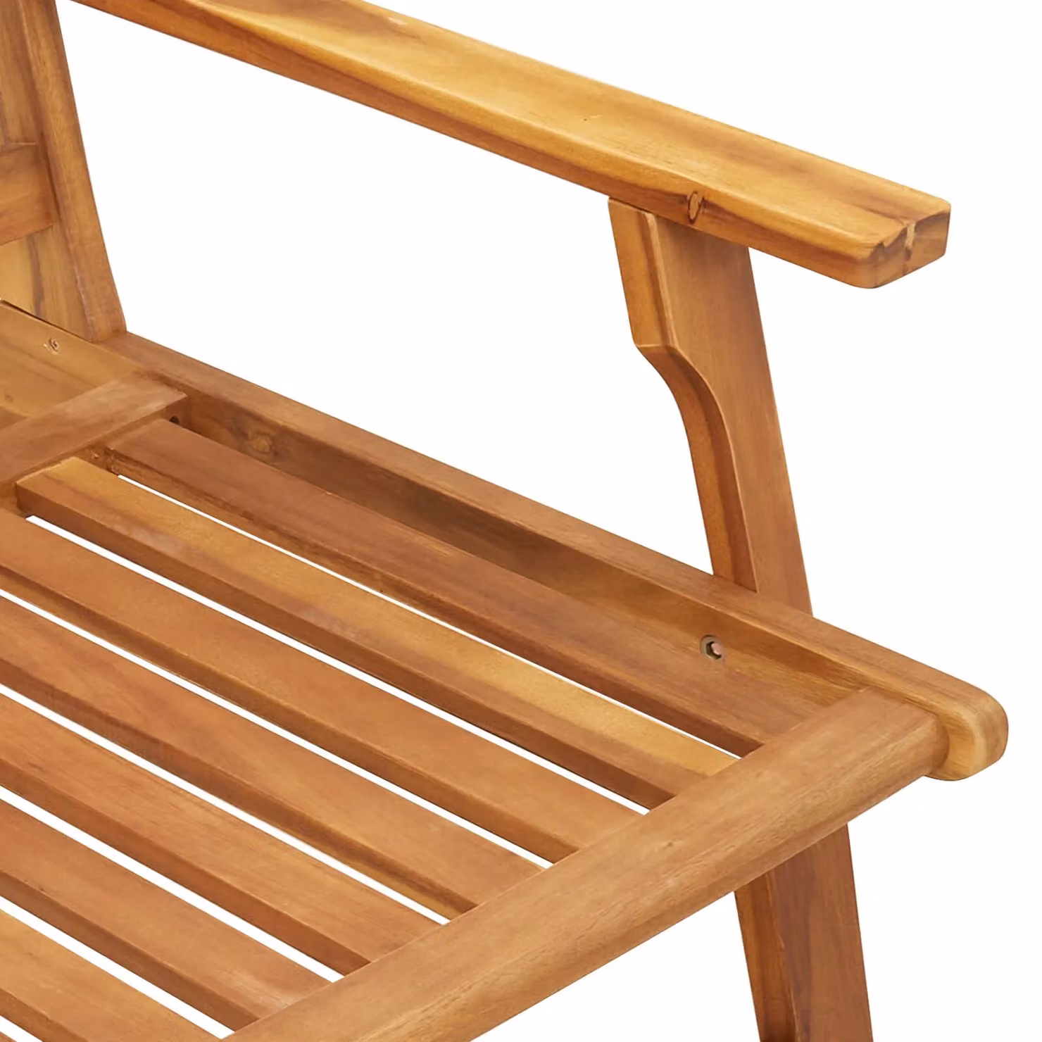 Berkfield Home Garden Bench in Brown Solid Acacia Wood W/D/H: 122.5 x 77 x 74 cm – 4
