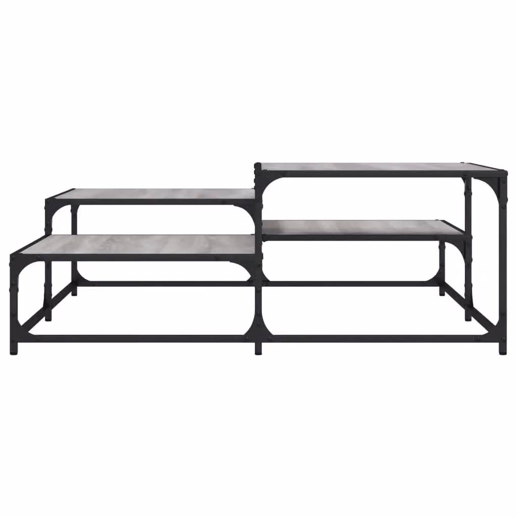 Berkfield Home Square Coffee Table in Grey Sonoma, W/D/H: 107 x 107 x 40 cm – 3