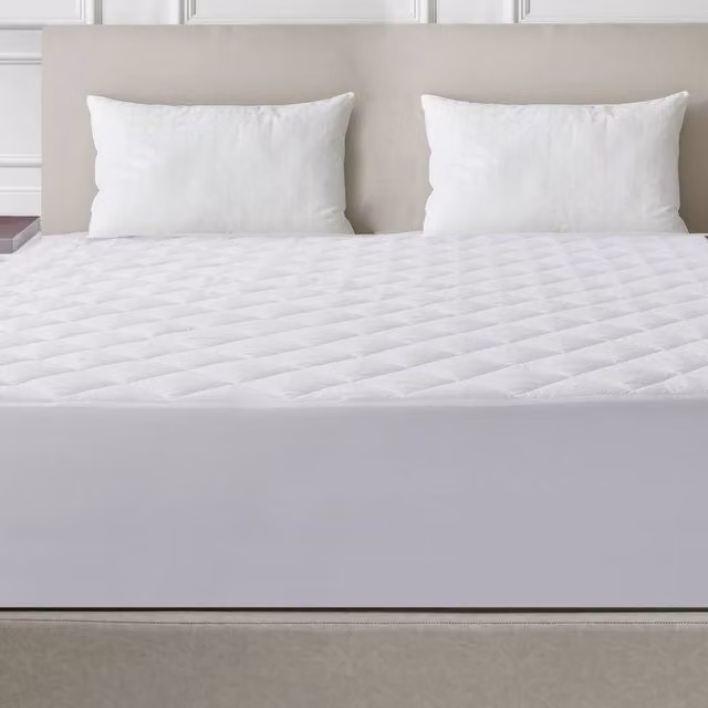 Velosso Hypoallergenic Quilted Mattress Protector in White, W/D/H: 90 x 200 cm – 1