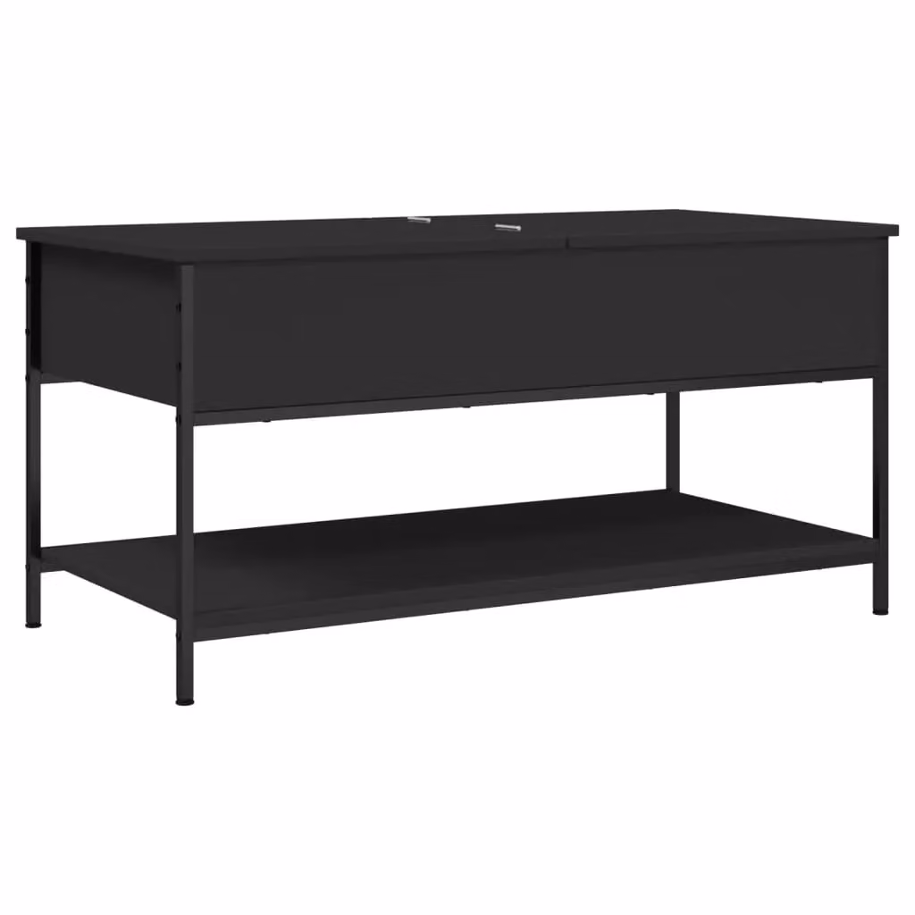 Berkfield Home Modern Black Rectangular Coffee Table with Lift Mechanism, W/D/H: 100 x 50 x 50 cm – 2