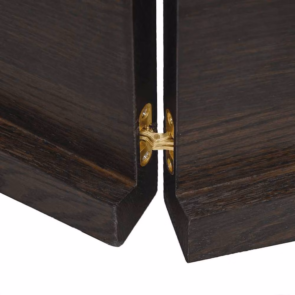 Berkfield Home Dark Grey and Dark Brown Treated Solid Wood Live Edge Table Top W/D/H: 140 x 40 x 2-4 cm – 3