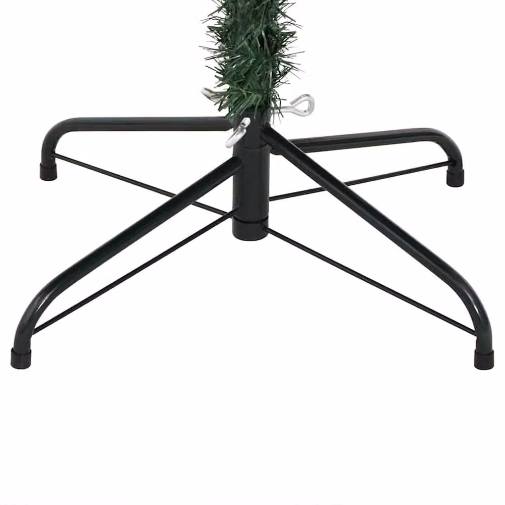 Berkfield Home Lush Artificial Hinged Christmas Tree with Flocked Snow, Green and White, Height: 150 cm – 3