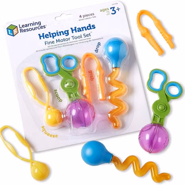 Learning Resources Helping Hands Fine Motor Tool Set in Multicolour and White