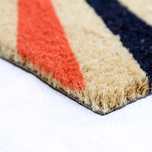 Coco&Coir Hello Dazzle Urban Themed Coir Door Mat, Brown and Multicolour, W: 45 cm, D: 75 cm, H: 1.5 cm – 4