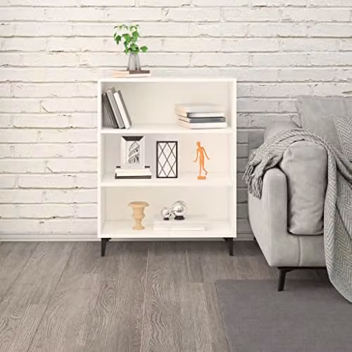 vidaXL Minimalist White Matt Sideboard in Engineered Wood W/D/H: 69.5 x 32.5 x 90 cm – 1