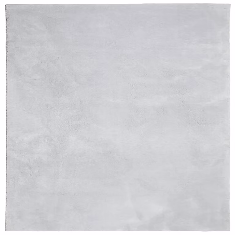 Berkfield Home HUARTE Grey Short Pile Washable Non-Slip Square Rug, W/D: 200 x 200 cm