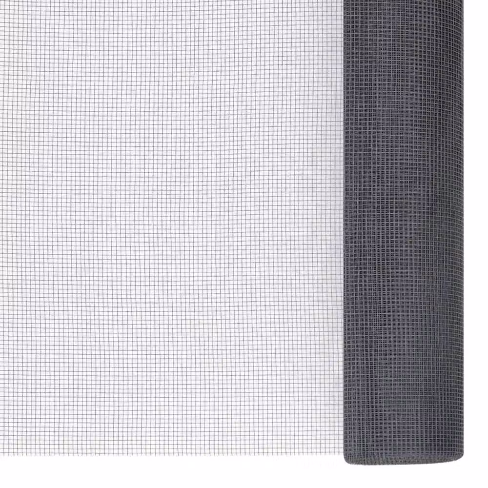 Berkfield Home Grey Fibreglass Mesh Screen W: 80 cm, H: 1000 cm – 2
