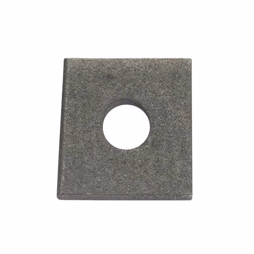Unifix Galvanised Steel Square Plate Round Hole Washers, Grey, Box of 100 – 2