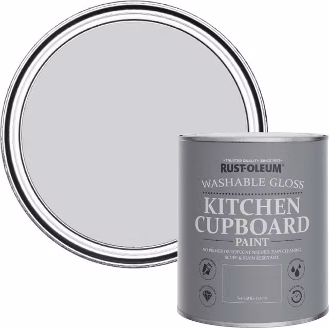 Rust-Oleum Kitchen Cupboard Paint in Gloss Finish, Purple, 0.75 l