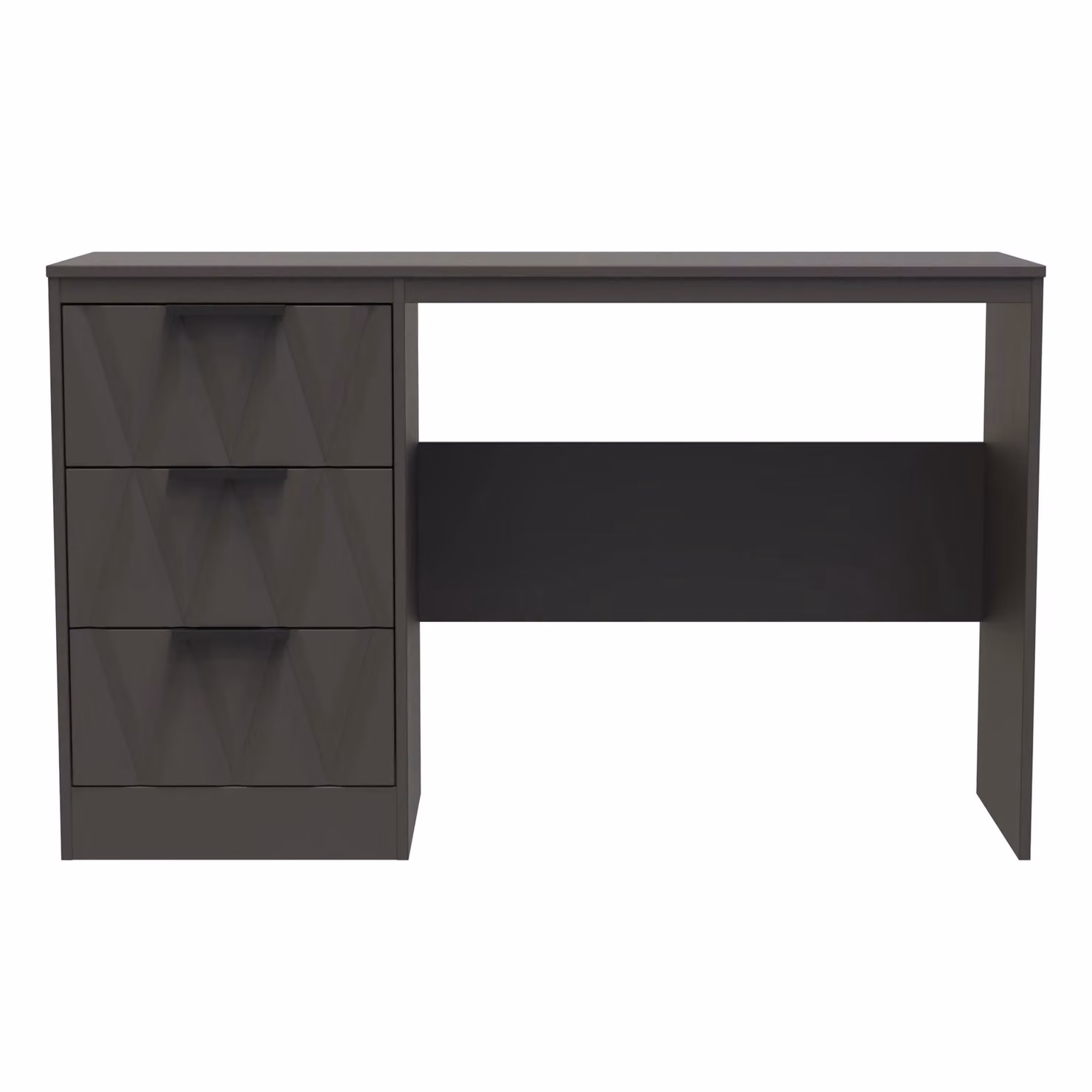 Ready Assembled 2 U Washington 3 Drawer Desk in Dark Grey – 2