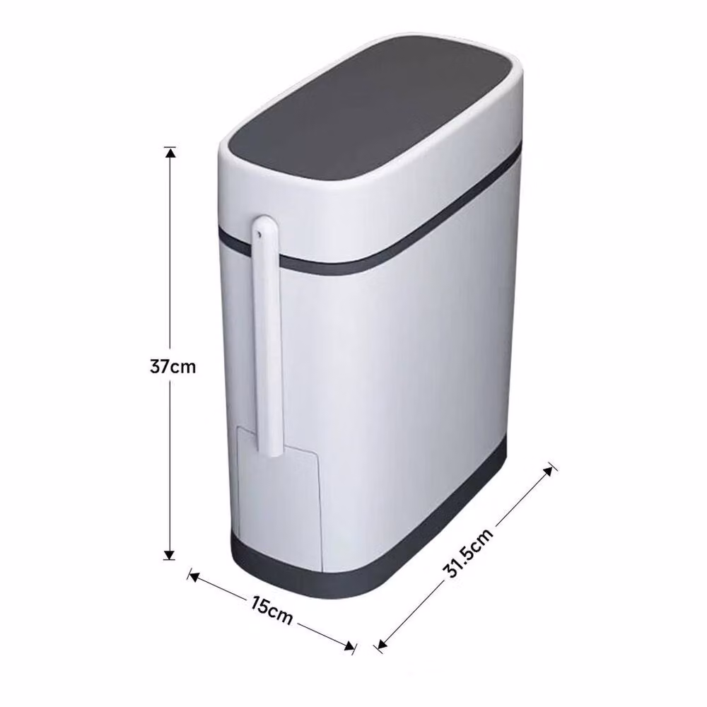KORVIXA 2 in 1 Touch Bathroom Waste Bin, White – 2