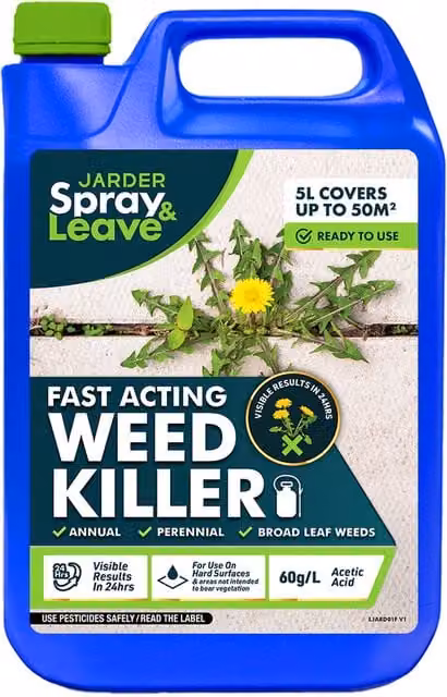 Jarder Fast Acting Glyphosate Free Weed Killer Spray 5 l