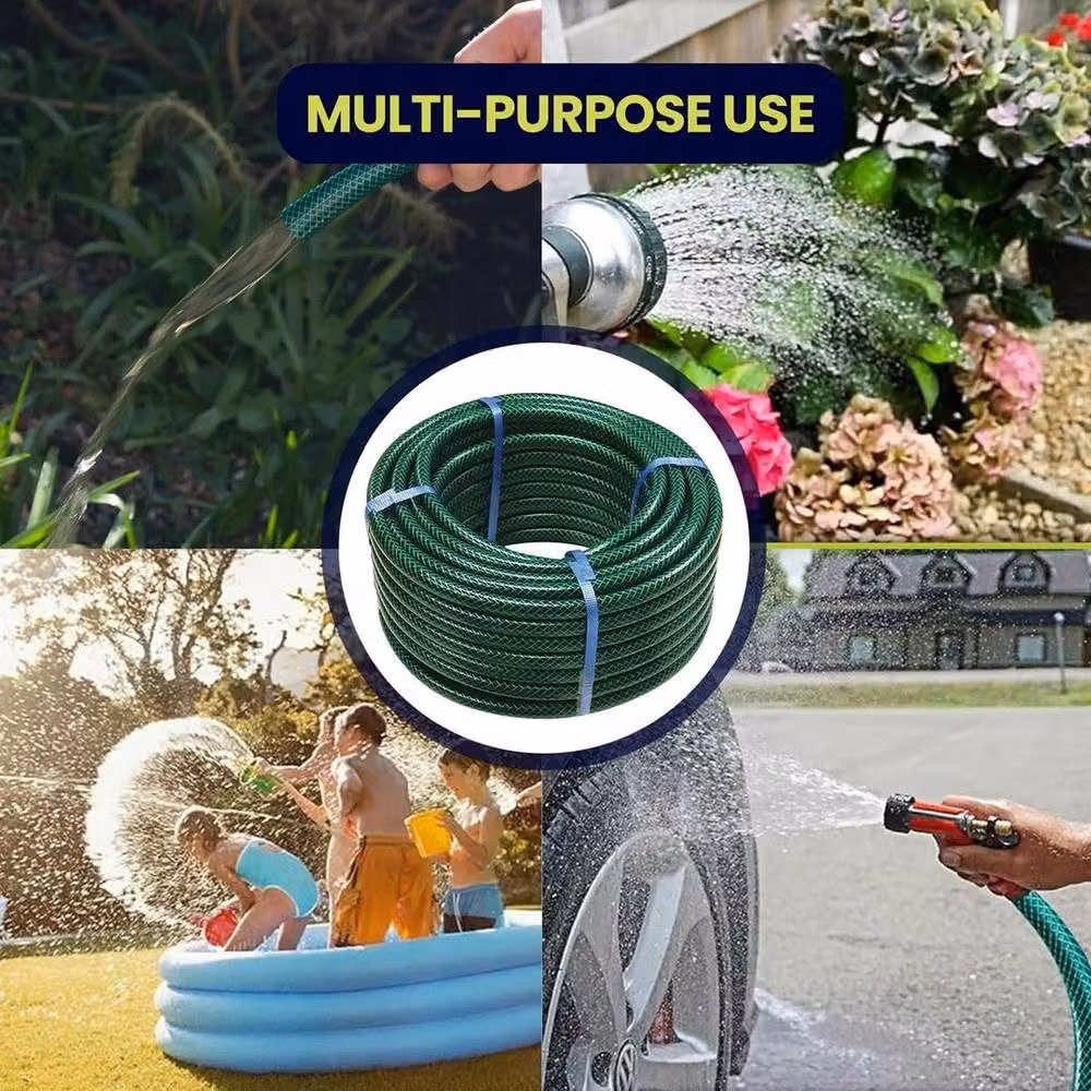 VOGREX 30mm Reinforced Green PVC Garden Hose – 3