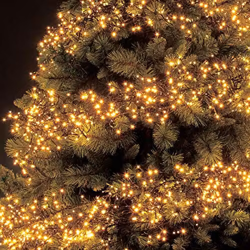 The Christmas Workshop 71760 Warm White LED Chaser Cluster Fairy Lights, 10.4 m – 3