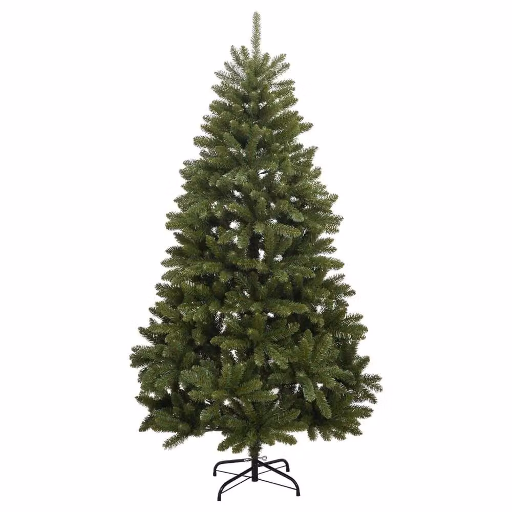 Berkfield Home Beautiful Green Artificial Hinged Christmas Tree with Stand, H: 240 cm, W: 120 cm, D: 120 cm – 3