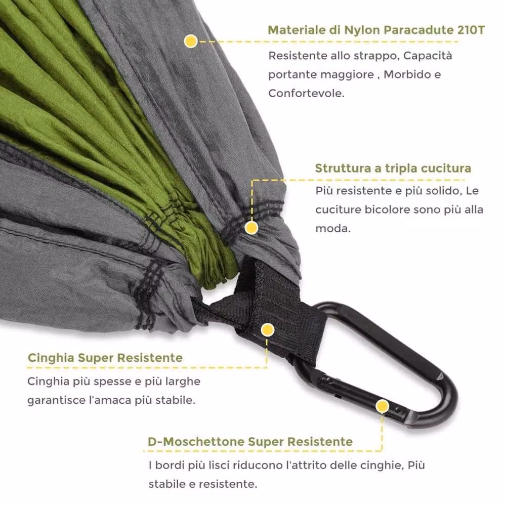 Kelvenix Double Person Outdoor Hammock in Green – 3