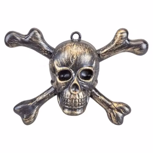 VFM e-Store Gold Skull and Crossbones Halloween Wall Decorations – 3