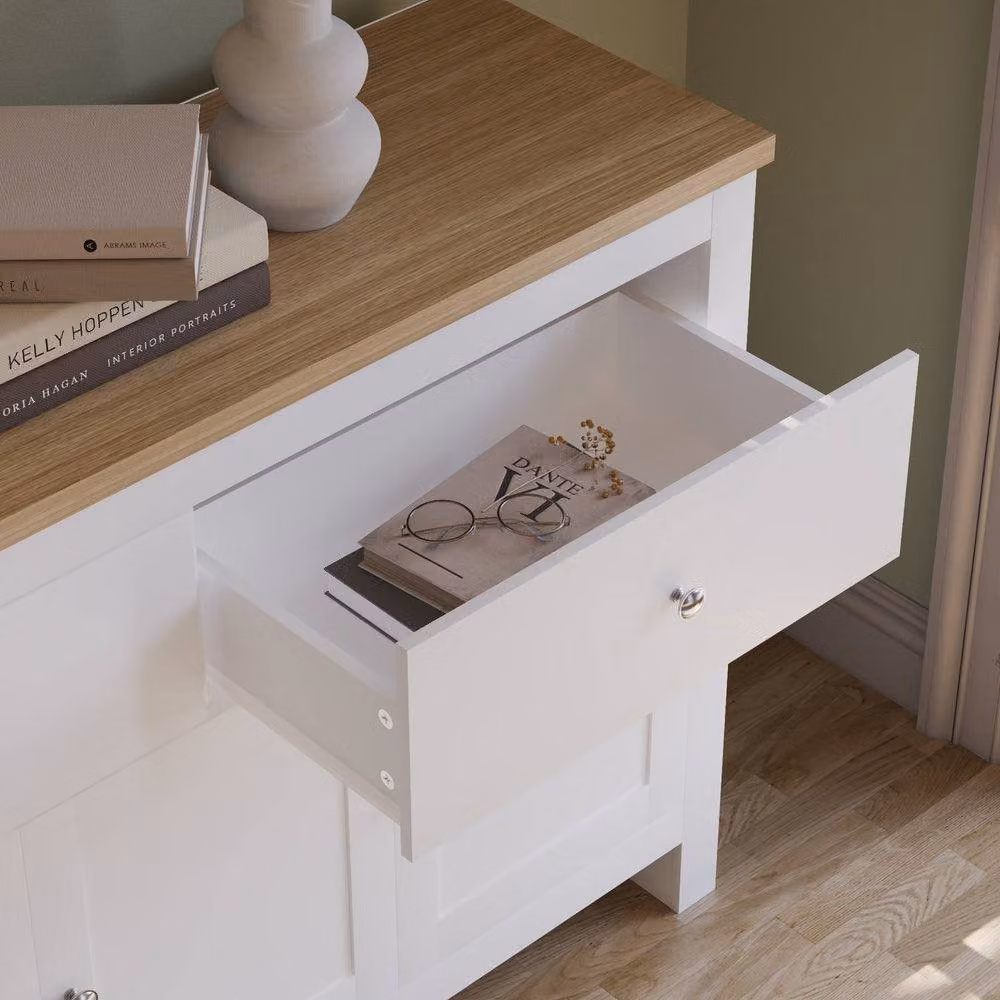 HD Designs Vida Designs Arlington 2 Drawer 3 Door Sideboard in White – 3