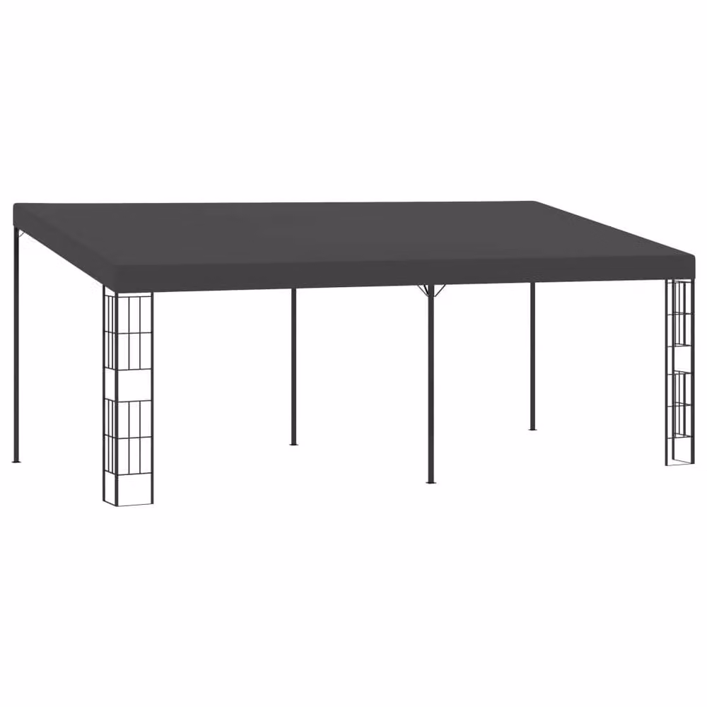 Berkfield Home Wall-mounted Lean-to Gazebo in Anthracite Grey, W: 300 cm, H: 205 cm – 2