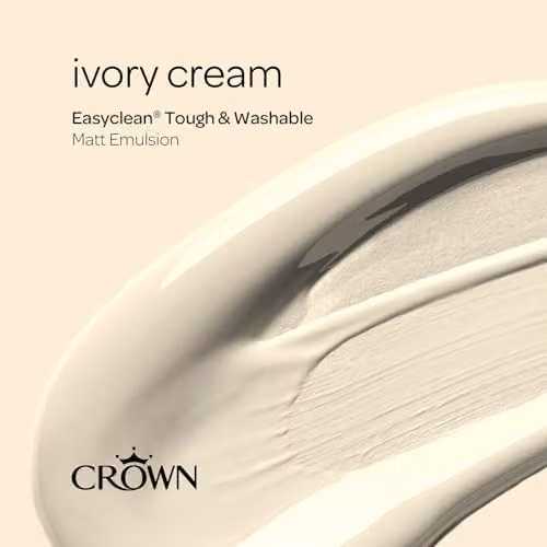 Crown EASYCLEAN Classic Matt Emulsion Wall Paint, Beige, 2.5L – 2