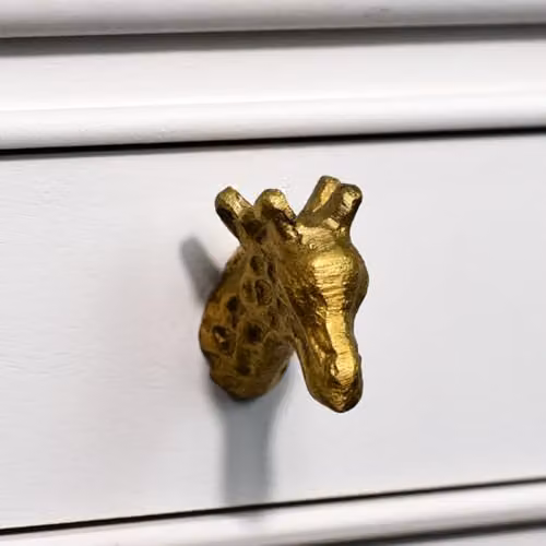 Melody Maison Matt Gold Giraffe Metal Drawer Knob – 2