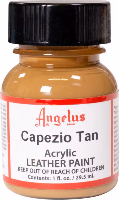 Angelus Acrylic Leather Paint in Tan, Brown and Beige, 29.57 ml