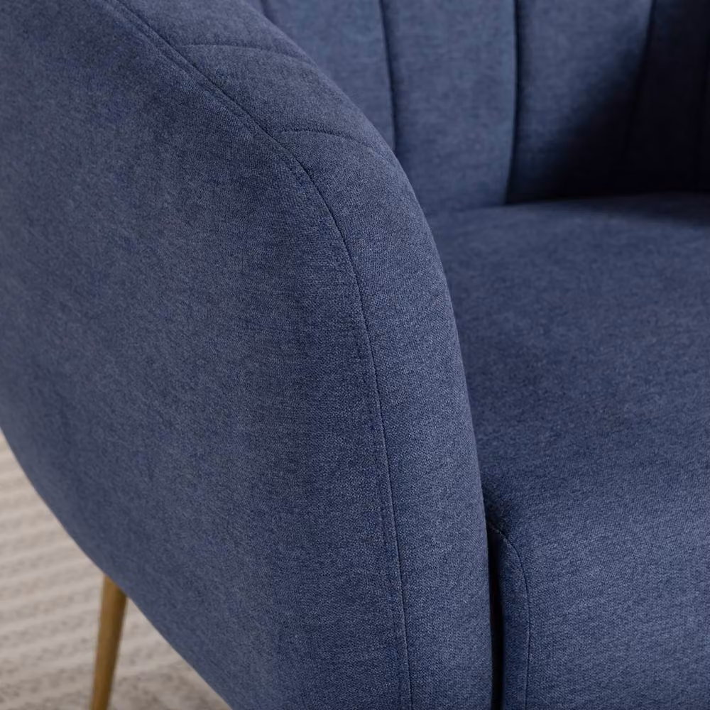 Artemis Home Stanton Accent Chair in Blue with Solid Wood Frame and Armrests – 2