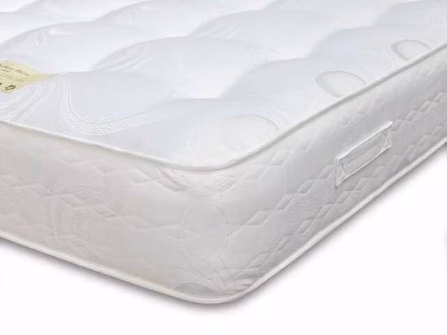 Shire Everest Pocket 1000 Damask Mattress, White, W: 120 cm, D: 200 cm