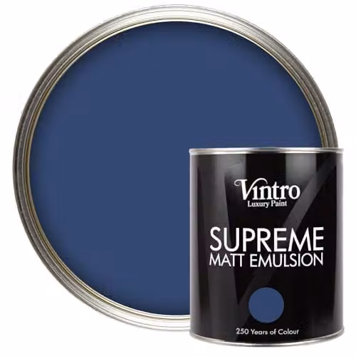 Vintro Luxury Matt Emulsion Multi Surface Paint in Dark Blue Northern Star, 1L – 1