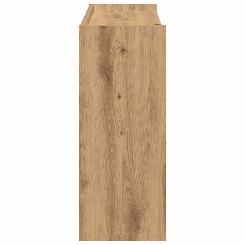 Berkfield Home Artisan Oak Shoe Rack in Brown, W/D/H: 80 x 25 x 62 cm – 5
